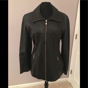 Like New WINLIT New York Leather Coat Gorgeous M